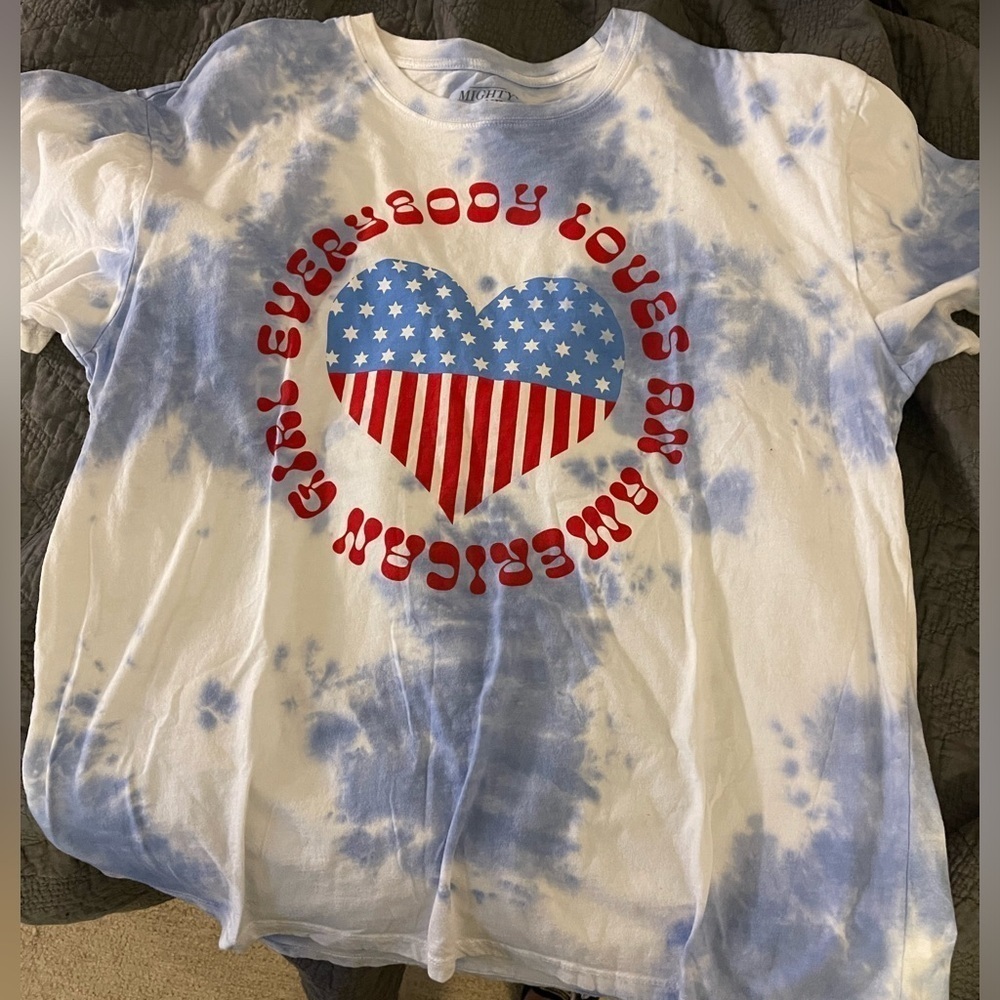Blue tye die t shirt. Size Medium (oversized fit)